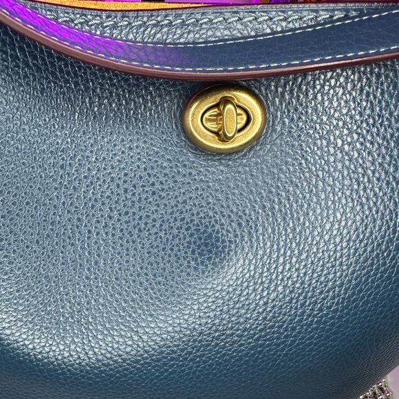 Coach Chambray Blue Bucket Bag NWT and Coach x Selena Gomez Charm - Picture 6 of 14